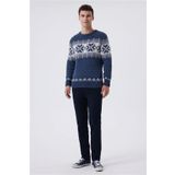 Lee Cooper K24 241036 2601 İndigo Snowy Erkek Kazak