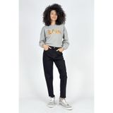 Lee Cooper Kadın Mom Fit Düz Denim Pantolon 251 LCF 121017 MARLYN ROMRUEN RINSE