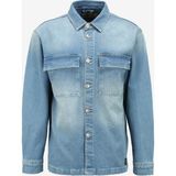 Lee Cooper Karela Erkek %100 Pamuk Jean Gömlek Heimdall Blue Light - Mavi