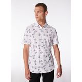 Lee Cooper Karse Erkek %100 Pamuk Kisa Kol Örme Gömlek Beyaz - 2XL