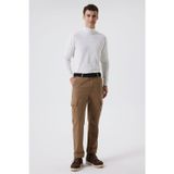 Lee Cooper Kewin Normal Bel Rahat Kesim Bilekte Lastikli Paça %100 Pamuk Taba Erkek Pantolon