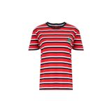 Lee Cooper Kırmızı - Lacivert Kadın Basic Çizgili T-Shirt 262 LCF 242020 MALORY 2 KIRMIZI-LAC