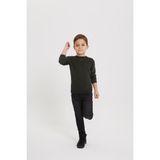 Lee Cooper Koyu Haki Erkek Çocuk Kazak - 8 Yaş - Haki - Siyah
