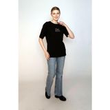 Lee Cooper Lades Kadın %100 Pamuk O Yaka T-Shirt Siyah