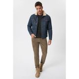 Lee Cooper Leecooper Puebla 12 Erkek Kürklü Jean Ceket - Yeşil - S