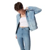 Lee Cooper Lında Mavi Kadın Denim Ceket, Mavi, S
