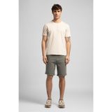 Lee Cooper Logos Erkek Regular Fit %100 Pamuk Baskılı Bisiklet Yaka T-Shirt Beyaz