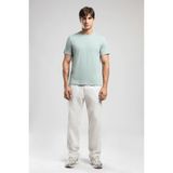 Lee Cooper Logos Erkek Regular Fit %100 Pamuk Baskılı Bisiklet Yaka T-Shirt Yeşil - 2XL