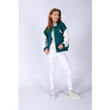 Lee Cooper Lona Kadın %100 Pamuk Sweatshirt Zümrüt Yeşili