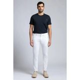 Lee Cooper London Normal Bel Dar Konik Kesim Daralan Paça Beyaz Erkek Jean Pantolon - 32