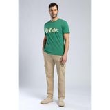 Lee Cooper Londonlogo Erkek %100 Pamuk O Yaka T-Shirt - 2XL - 10-Yeşil