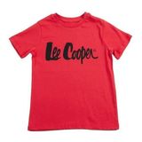 Lee Cooper Londonlogo Erkek Çocuk %100 Pamuk O Yaka T-Shirt Kırmızı - 6