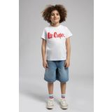 Lee Cooper Londonlogo Erkek Çocuk %100 Pamuk T-Shirt Beyaz-K