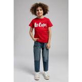 Lee Cooper Londonlogo Erkek Çocuk %100 Pamuk T-Shirt Kırmızı