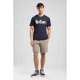 Lee Cooper LONDONLOGO Erkek Regular Fit %100 Pamuk Baskılı Bisiklet Yaka T-Shirt Mavi - 004-Mavi - XL