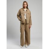 Lee Cooper Loose Fit Deve Tüyü Kadın Ceket 252 LCF 231001 PUBLE A. CAMEL