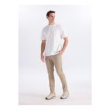Lee Cooper Loose Fit Logo Baskılı T-Shirt, L, 5003355107, Ekru, Erkek