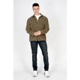 Lee Cooper Lukas Erkek %100 Pamuk Kadife Ceket Haki