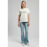 Lee Cooper Luna Yüksek Bel İspanyol Paça Kesim Geniş Paça Selina Light Kadın Jean Pantolon - Mavi - 30 / 33