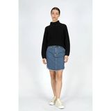 Lee Cooper Maria Kadın Jean Etek - Mavi - S