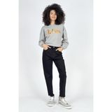 Lee Cooper Marlyn Yüksek Bel Rahat Kesim Daralan Paça Romruen Rinse Kadın Jean Pantolon - 29 / 30 - Siyah