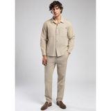 Lee Cooper Marsello Erkek Uzun Kol Dokuma Gömlek - Beyaz