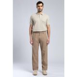 Lee Cooper Matteo Orta-Yüksek Bel Bol Düz Kesim Düz Paça %100 Pamuk Camel Erkek Pantolon