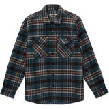 Lee Cooper Merlin Erkek Dokuma Uzun Kol Gömlek Kahve-Oranj Ekoseli - 2XL