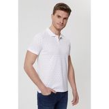 Lee Cooper Mixed Erkek %100 Pamuk Polo Yaka T-Shirt Beyaz - 2XL