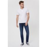 Lee Cooper Mixed Erkek %100 Pamuk Polo Yaka T-Shirt Beyaz