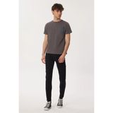 Lee Cooper Moby Erkek %100 Pamuk O Yaka T-Shirt Gri - 095-Gri