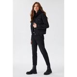Lee Cooper Molly 1 Kadın Jean Ceket - Siyah