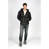 Lee Cooper Monce Erkek Kapüşonlu Şişme Mont Siyah - 2XL