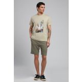 Lee Cooper Montay Erkek O Yaka T-Shirt Bej