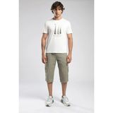 Lee Cooper Nelli Erkek O Yaka T-Shirt Ekru - Beyaz