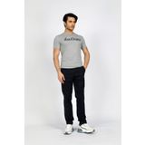 Lee Cooper Nero Erkek %100 Pamuk O Yaka T-shirt Gri Melanj