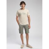 Lee Cooper New Drawing%100 Pamuk O Yaka T-Shirt, L, 252 LCM 242019, TABA, Erkek