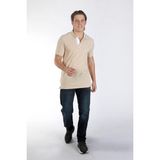 Lee Cooper New Jake Erkek Pike Polo Yaka T-Shirt Bej - M - Beyaz