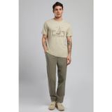 Lee Cooper New Normal Bel Normal Kesim Düz Paça %100 Pamuk Haki Erkek Pantolon
