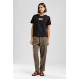 Lee Cooper New Zebrars Kadın Basic Baskılı Bisiklet Yaka T-Shirt Siyah - M