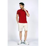 Lee Cooper Newandy Erkek %100 Pamuk Polo Yaka T-Shirt Koyu Kırmızı - 604-Kırmızı