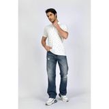 Lee Cooper Newandy Erkek %100 Pamuk Polo Yaka T-Shirt Off White - XL - Beyaz