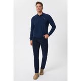 Lee Cooper Newblend Erkek Polo Yaka Sweatshirt Açık Lacivert