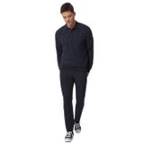 Lee Cooper Newblend Erkek Polo Yaka Sweatshirt Antrasit-Melanj