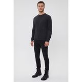 Lee Cooper Newdwade Erkek Bisiklet Yaka Sweatshirt Antrasit Melanj