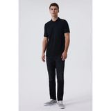 Lee Cooper Newmixed Erkek %100 Pamuk Polo Yaka T-Shirt Siyah - 05-Siyah