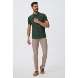 Lee Cooper Newpine Erkek %100 Pamuk Polo Yaka T-Shirt Koyu Yeşil - 10-Yeşil