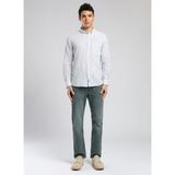 Lee Cooper Onesa Erkek %100 Pamuk Uzun Kol Dokuma Gömlek - Beyaz - XL