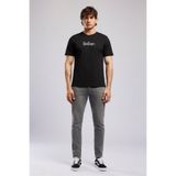 Lee Cooper ORAK Erkek Regular Fit %100 Pamuk Baskılı Bisiklet Yaka T-Shirt Siyah