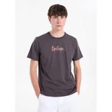 Lee Cooper ORAK Regular Fit%100 Pamuk Baskılı Bisiklet Yaka T-Shirt Kahverengi, 2XL, 262 LCM 242032, KAHVERENGİ, Erkek